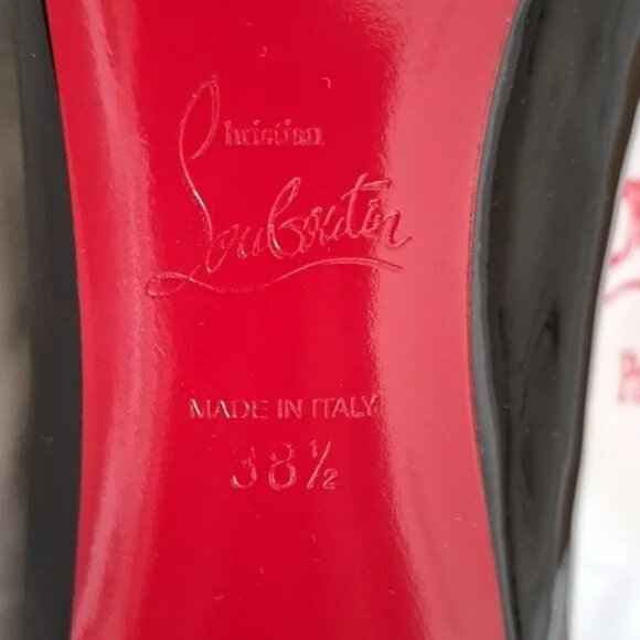 Christian Louboutin Kate Pumps - Black Patent Leather - Size: Eur 38.5 (US 8.5) - Picture 14 of 16